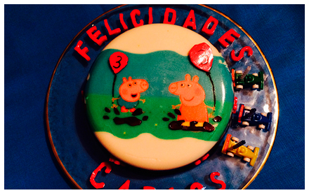 Tarta gelatina infantil